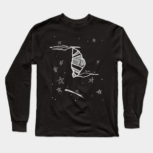 Croissant As the Moon on the Night Long Sleeve T-Shirt